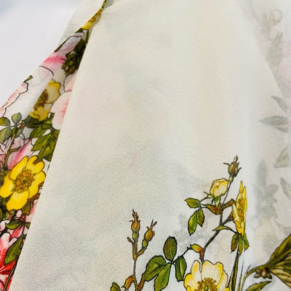 Giambattista Valli Silk Chiffon Floral Cape Dress - Picture 14 of 14